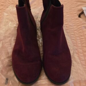 Women's Burgundy Ankle Boots